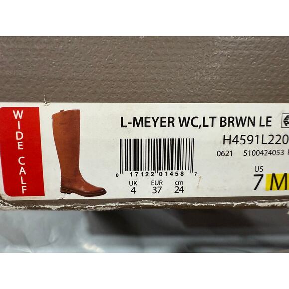 Franco Sarto Meyer Leather Knee High Boots Wide Calf Riding Minimalist Classic - Picture 8 of 14